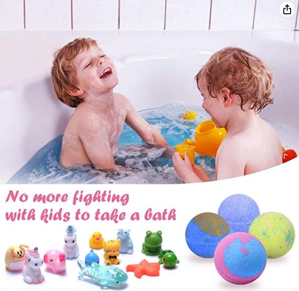 Bombes de bain avec jouets