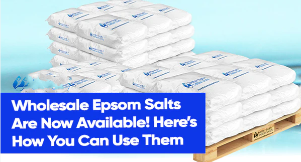 Un client japonais vend en gros du sel d'Epsom